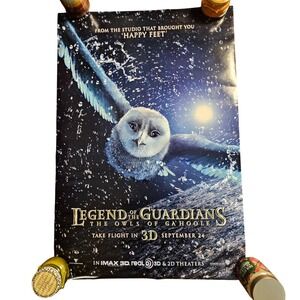 Legend of the Guardians: The Owls of Ga'Hoole 2010 Promo‎ Movie Poster 27x40